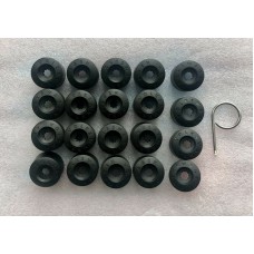 GENUINE VW Volkswagen Bolt covers black set 20 pcs with removal tool 